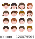 Face Icons - Various children's faces 128079504