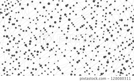 Dots connected by lines. Abstract wave. Minimalist mesh. Abstract polygonal shape. Dots connected by lines. Abstract wave. Minimalist mesh. Abstract polygonal shape. 128080311