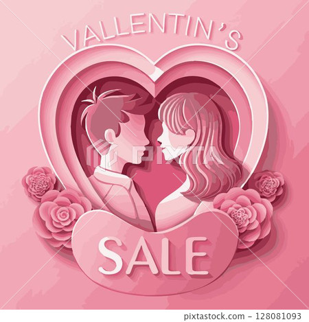 happy valentines day greeting card with two girls in love. happy valentines day greeting card with two girls in love. 128081093