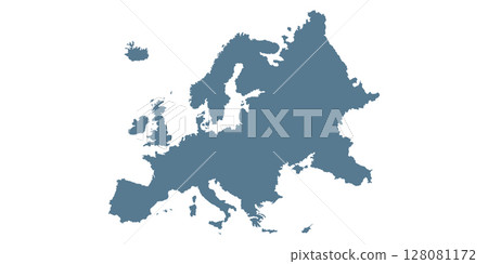 High quality map Europe with borders of the regions. 128081172