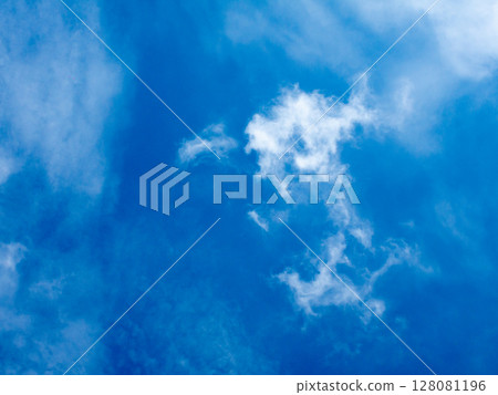 Cleat weather Blue Sky with White Clouds and gentle wind. Cleat weather Blue Sky with White Clouds and gentle wind. 128081196