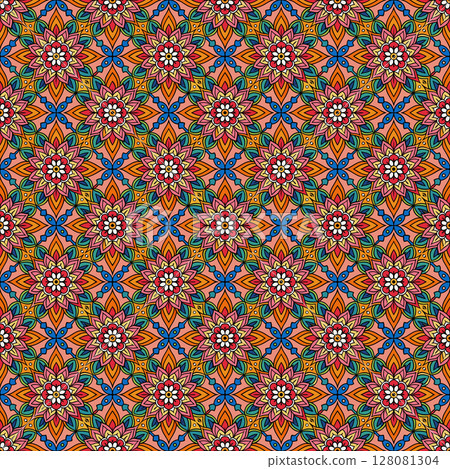seamless geometric pattern with geometric shapes 128081304