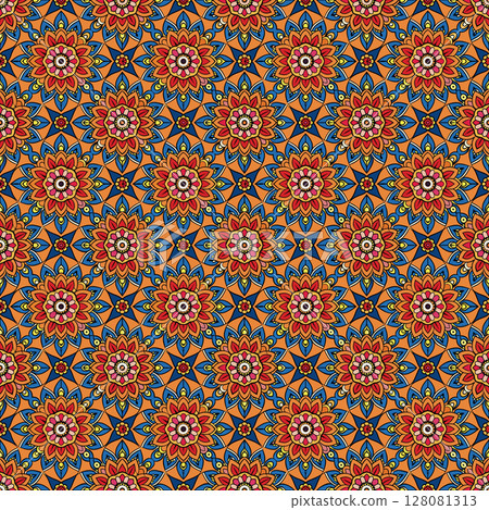 seamless geometric pattern with geometric shapes 128081313