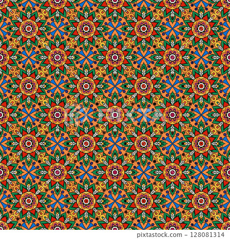 seamless geometric pattern with geometric shapes 128081314