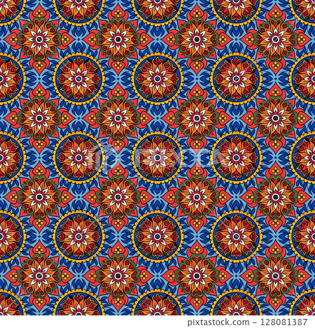 seamless geometric pattern with geometric shapes 128081387