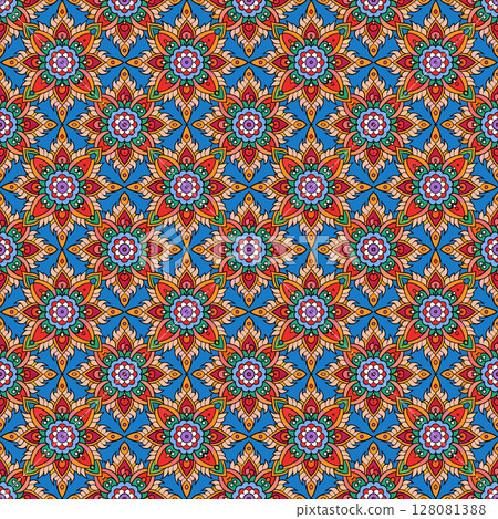 seamless geometric pattern with geometric shapes 128081388