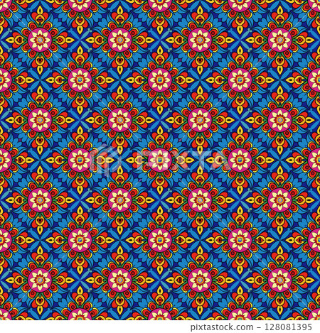 seamless geometric pattern with geometric shapes 128081395