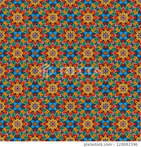 seamless geometric pattern with geometric shapes 128081396