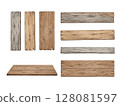 Watercolor style wooden board 128081597