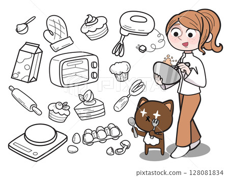 vector, food, cooking 128081834