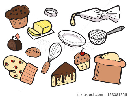 vector, food, sketch 128081836