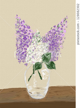 a branch of lilac a branch of lilac 128082302