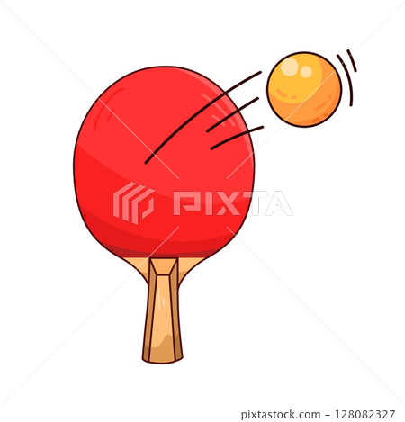 illustration of Ping Pong Paddle  128082327