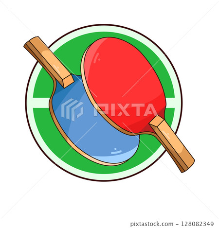 illustration of Ping Pong Paddle illustration of Ping Pong Paddle 128082349