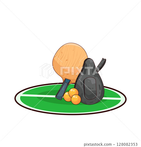 illustration of Table Tennis Paddle Case or Ping Pong Racket Bag illustration of Table Tennis Paddle Case or Ping Pong Racket Bag 128082353