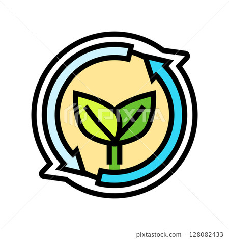 eco friendly color icon vector illustration eco friendly color icon vector illustration 128082433