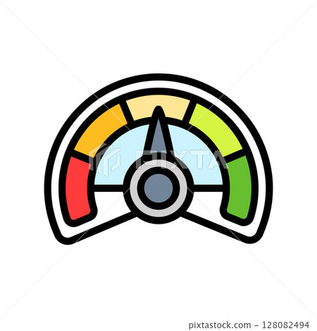 multi speed color icon vector illustration multi speed color icon vector illustration 128082494