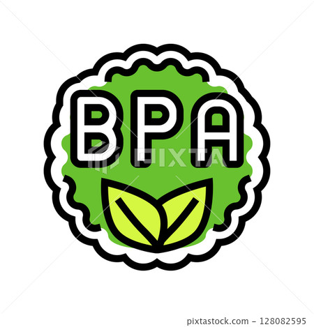 bpa free color icon vector illustration 128082595