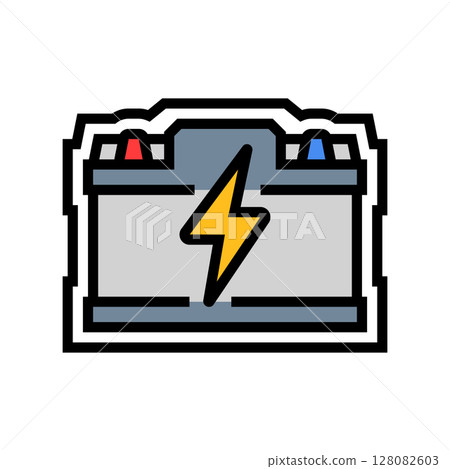 rechargeable color icon vector illustration rechargeable color icon vector illustration 128082603
