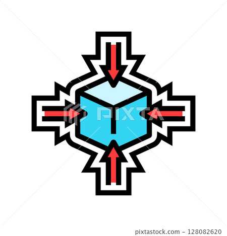 space saving design color icon vector illustration space saving design color icon vector illustration 128082620