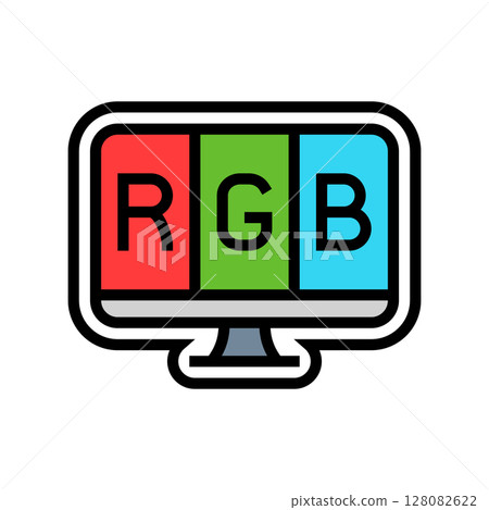 led display color icon vector illustration led display color icon vector illustration 128082622