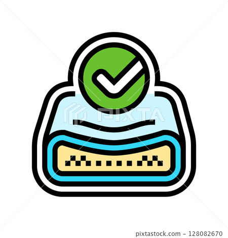 memory foam color icon vector illustration memory foam color icon vector illustration 128082670