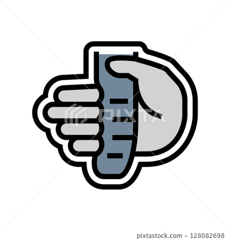 ergonomic handle color icon vector illustration ergonomic handle color icon vector illustration 128082698