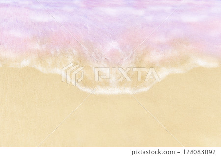 Background illustration of the sea and beach 128083092