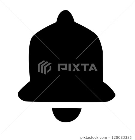Bell mark alarm pictogram material 128083385