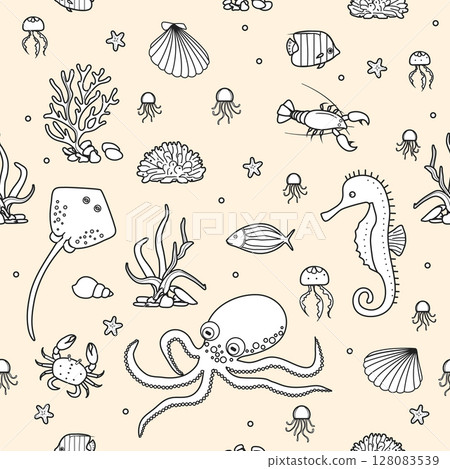 Pattern Underwater Seabed Ocean Sea Marine habitat Pattern Underwater Seabed Ocean Sea Marine habitat 128083539