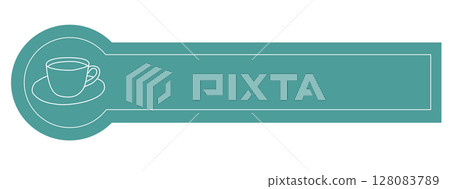 Minimalist autumn tone label banner for writing messages 128083789