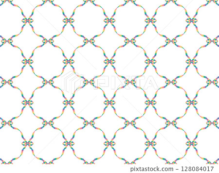 Ribbon net 2, pattern, 21 rainbow dark 128084017
