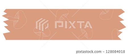 Minimalist autumn tone decorative tape for journals or note paper 128084018