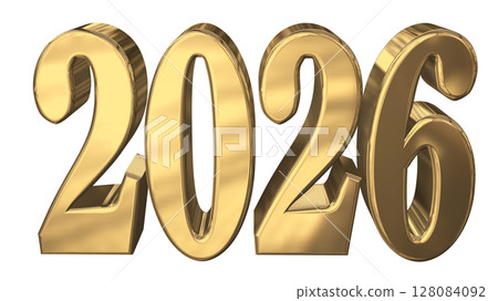 3DCG字母[2026]金色 128084092