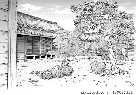 Manga style pen drawing illustration Japanese style _ appearance Manga style pen drawing illustration Japanese style _ appearance 128085331