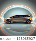 sport car on dark background 128085927