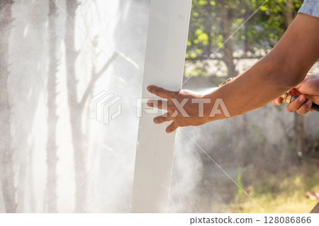 air conditioning cleaning service with water spray air conditioning cleaning service with water spray 128086866