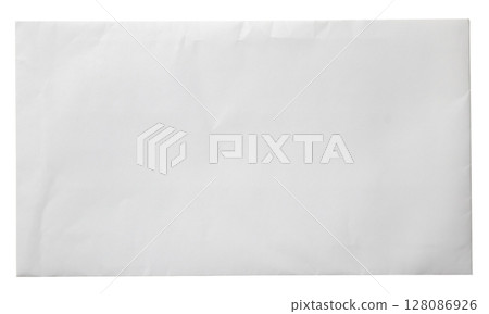 White paper envelope isolated on white background White paper envelope isolated on white background 128086926