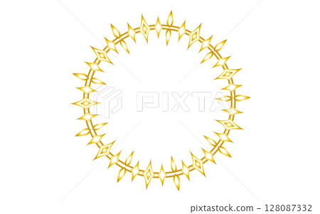 A futuristic, gold-graded geometric decorative frame that also retains classic elements. A futuristic, gold-graded geometric decorative frame that also retains classic elements. 128087332