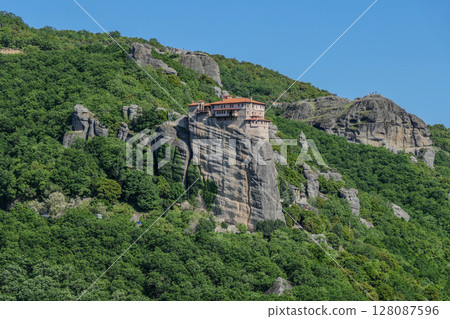 Greece, Meteora, Roussanou Monastery 128087596
