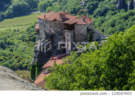 Greece, Meteora, Roussanou Monastery 128087603