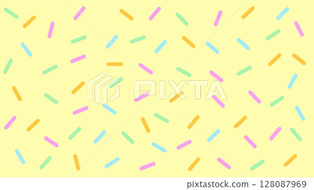 Colorful and cute confetti background 128087969