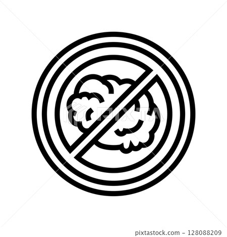 zero emission use line icon vector illustration 128088209