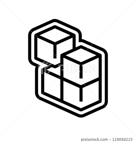 modular components line icon vector illustration modular components line icon vector illustration 128088225