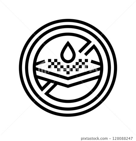 rust resistant line icon vector illustration 128088247