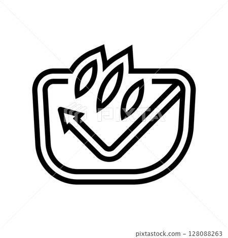 scratch resistant lens line icon vector illustration 128088263