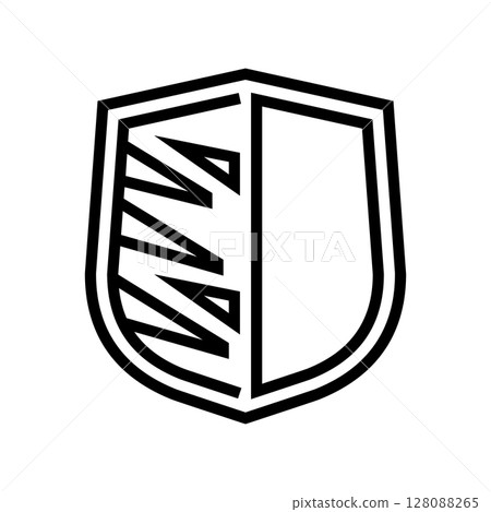 scratch resistant line icon vector illustration 128088265
