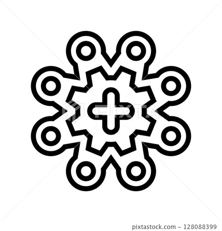 multi functional design line icon vector illustration multi functional design line icon vector illustration 128088399