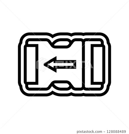 quick release mechanism line icon vector illustration quick release mechanism line icon vector illustration 128088489