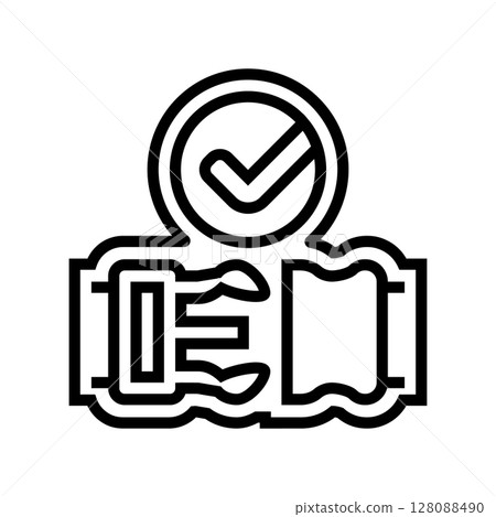 quick release line icon vector illustration 128088490